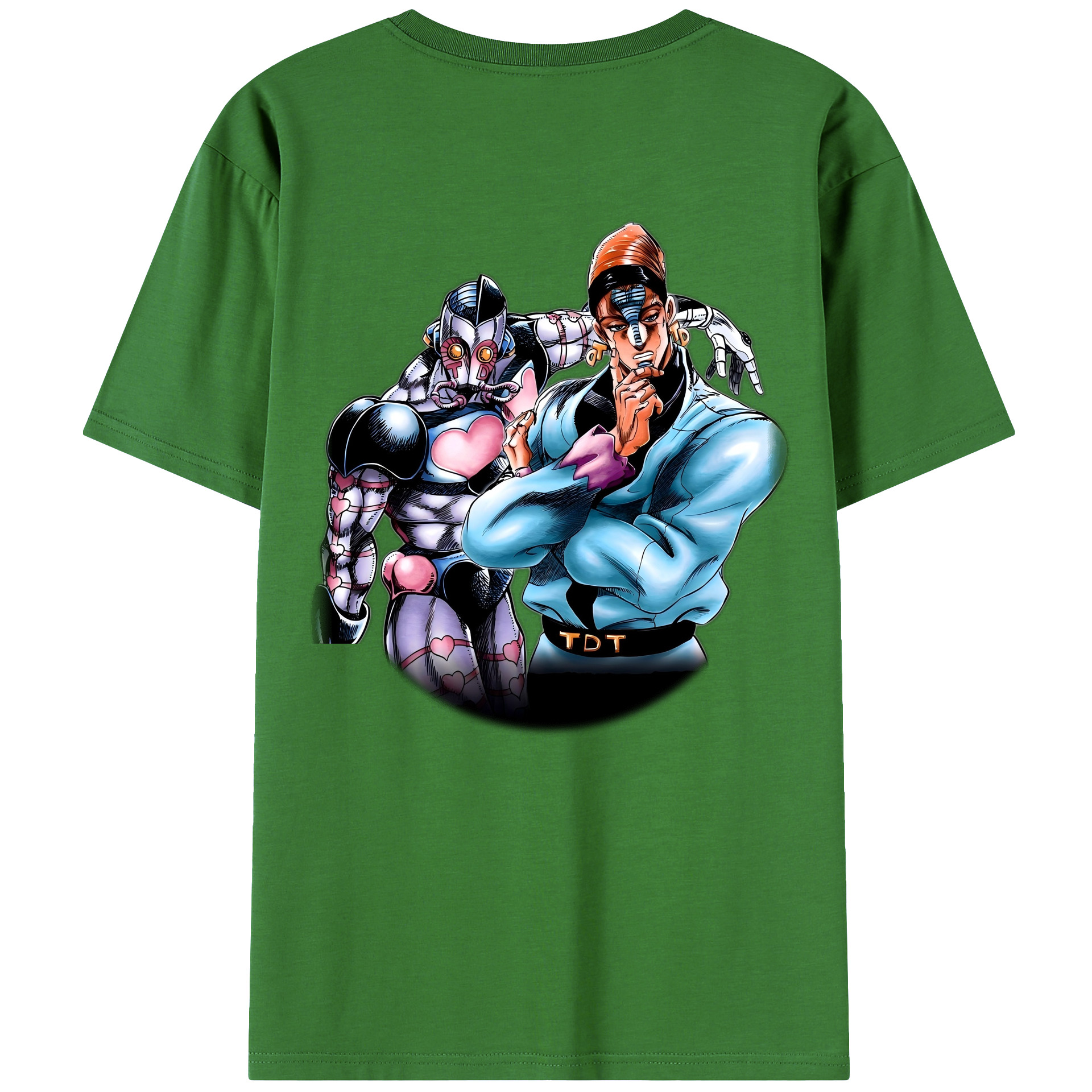 （画像用） ジョジョの奇妙な冒険 ひがしかた じょうすけ JoJo's Bizarre Adventure Higashikata Josuke レディース半袖Tシャツ(バックプリント)